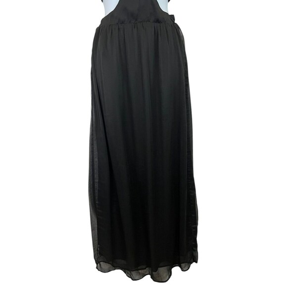 Tobi Sexy Cut-out T-Back Maxi Dress  Size S  Black  Whimsygoth Night Out Hoco - Picture 4 of 8